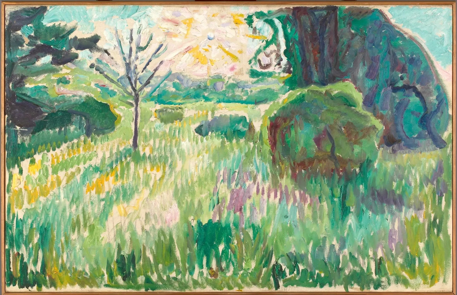 Matin au jardin - Edvard Munch image 1 reproduction artisanale de tableau