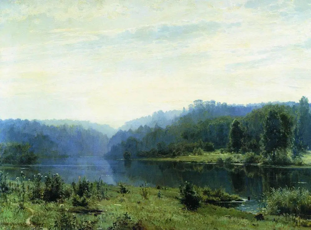 Matin brumeux - Ivan Chichkine image 1 copie peinte à la main à l’huile