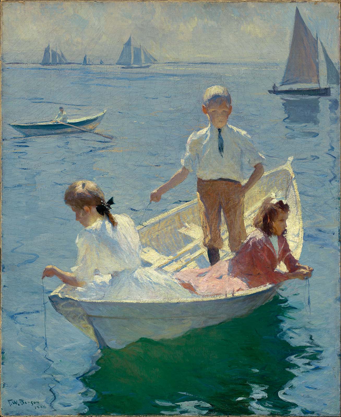 Matin calme - Frank Weston Benson image 1 reproduction d’œuvre d’art à l’huile