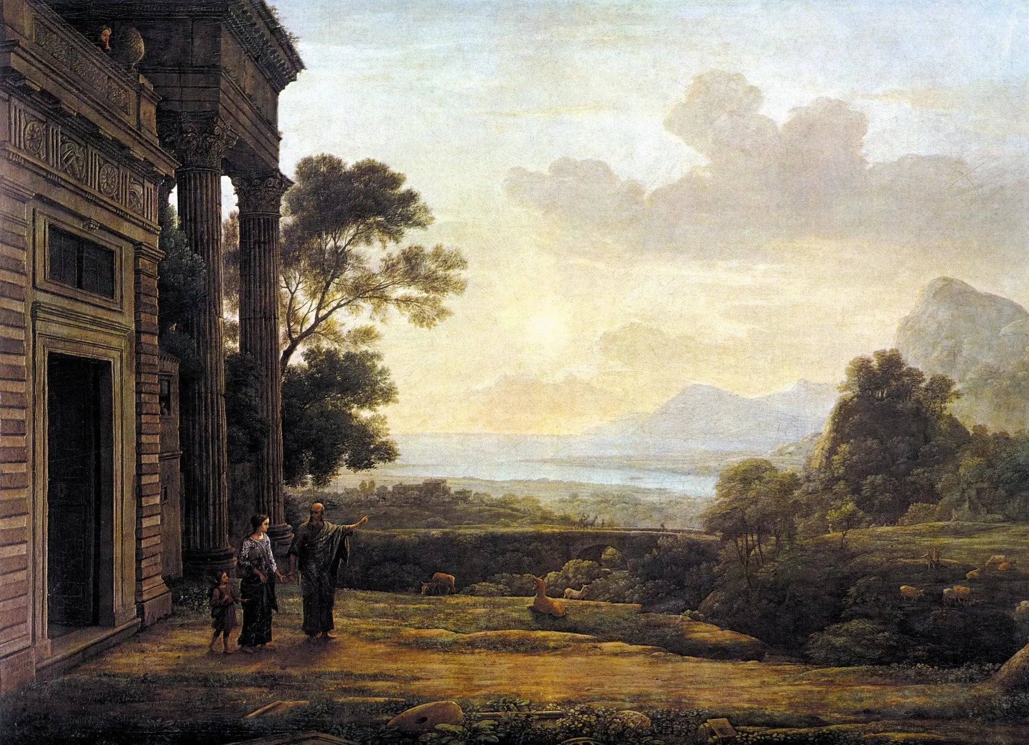 Matin - Claude Lorrain image 1 tableau peint à l’huile sur toile