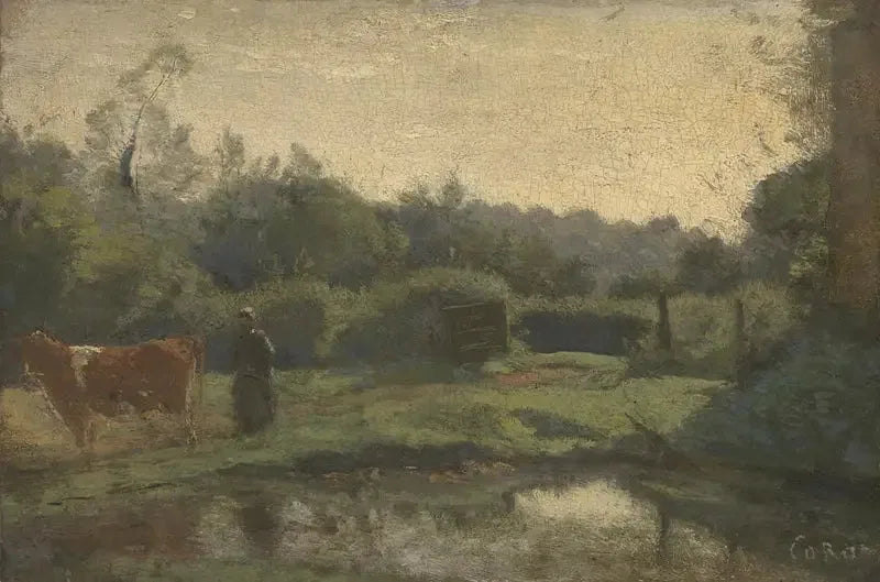 Matin d'été - Jean-Baptiste Camille Corot image 1 copie peinte à la main à l’huile