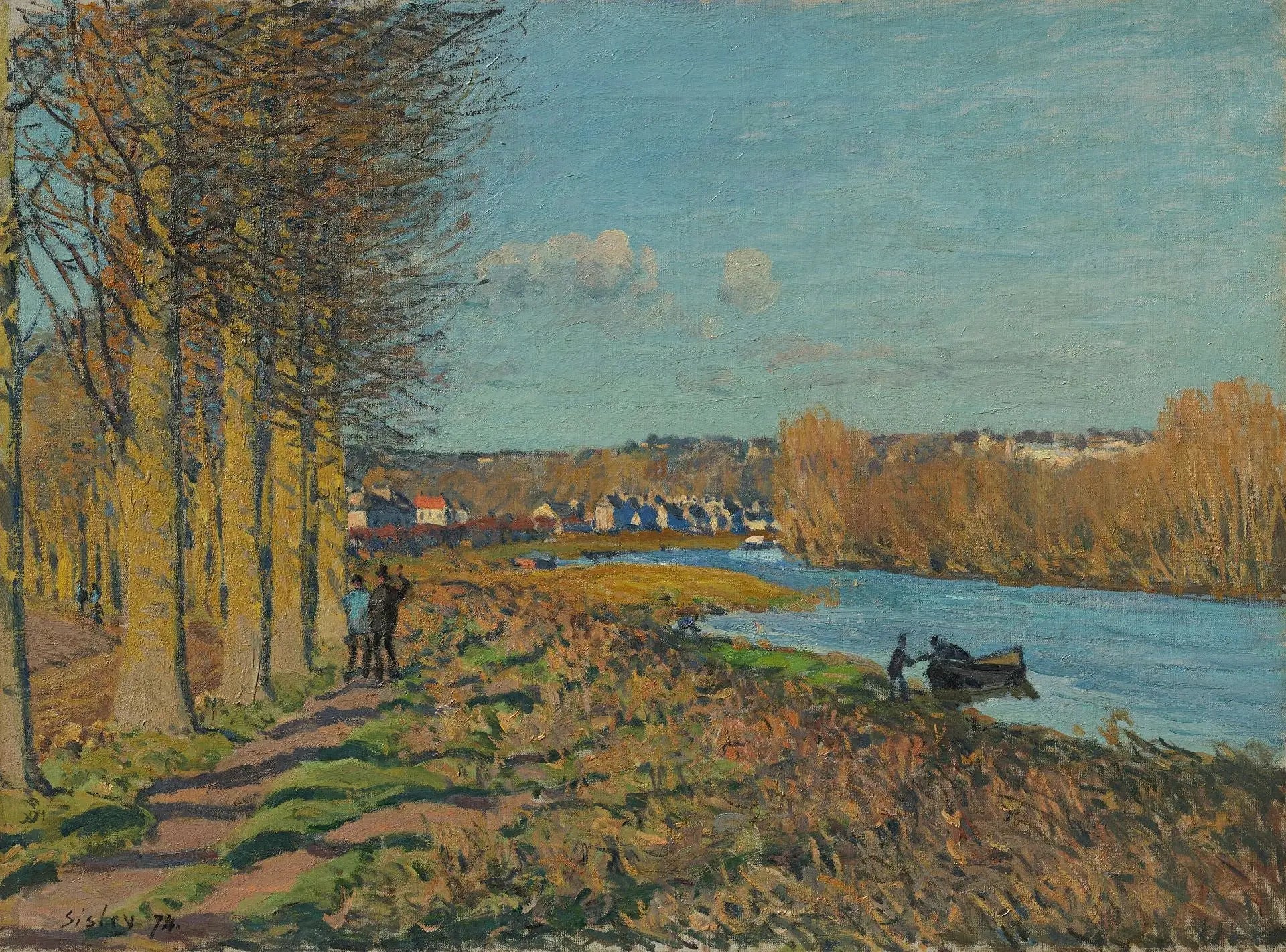 Matin d'hiver - Alfred Sisley image 1 tableau peint à l’huile sur toile