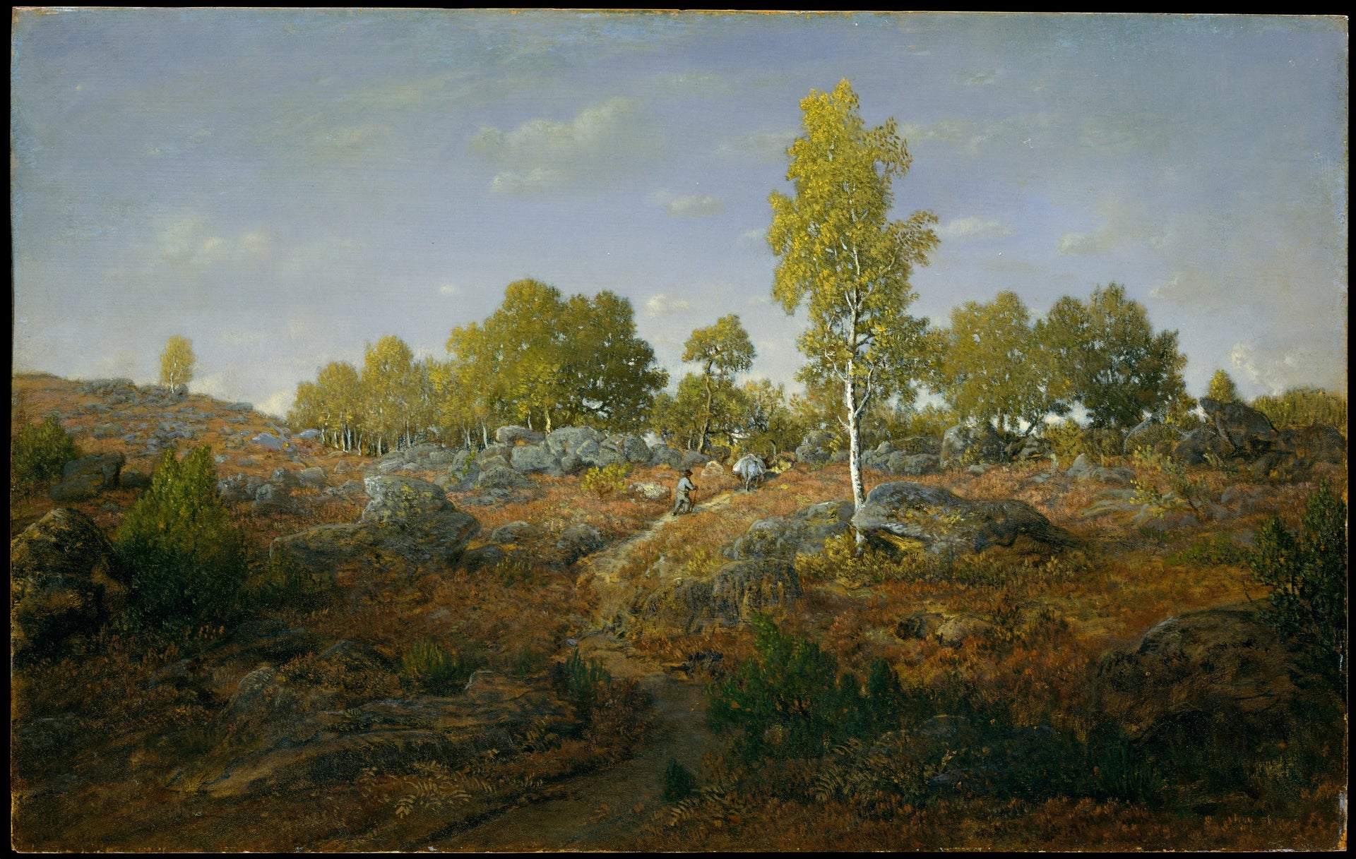 Un matin de début d'été dans la forêt de Fontainebleau - Théodore Rousseau