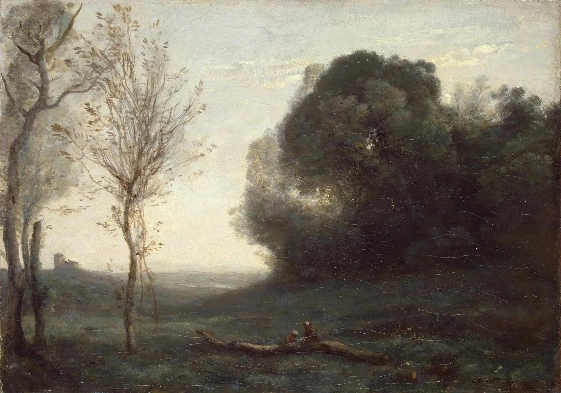 Matin - Jean-Baptiste Camille Corot image 1 copie de tableau peinte à la main