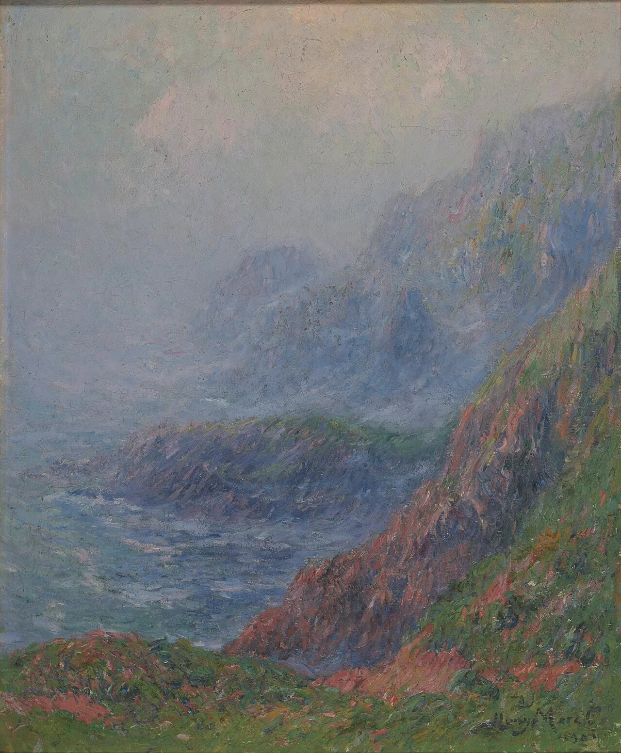 Matinée brumeuse à Ouessant - Henry Moret image 1 reproduction artisanale de tableau