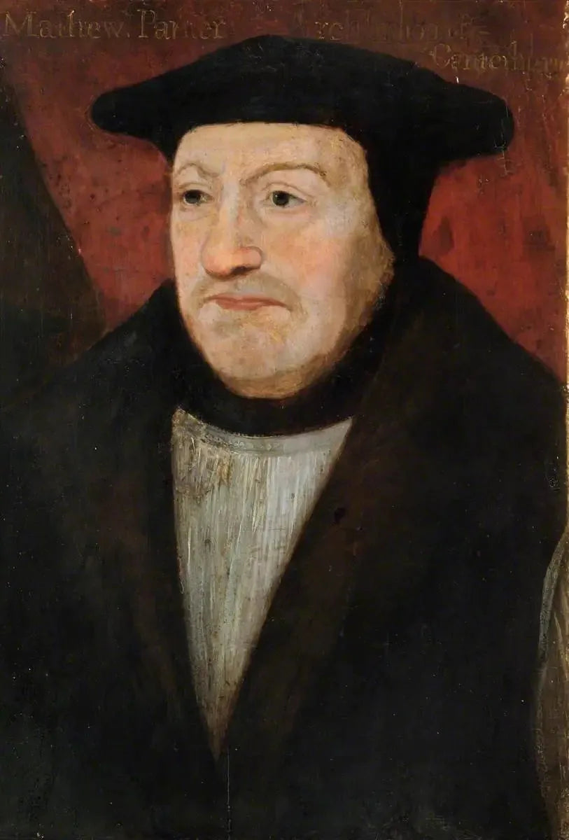 Matthew Parker (1504–1575), Archbishop of Canterbury - Hans Holbein le Jeune image 1 reproduction artisanale de tableau