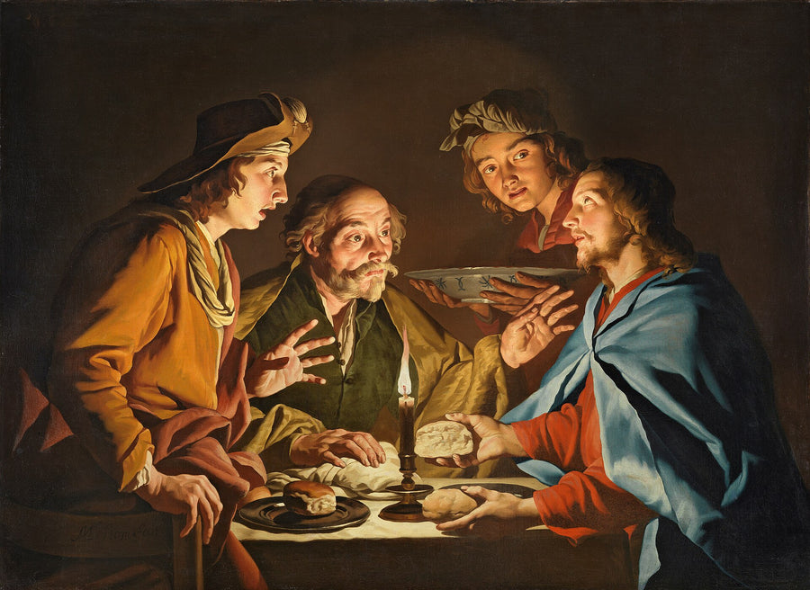La Cène à Emmaüs - Matthias Stom