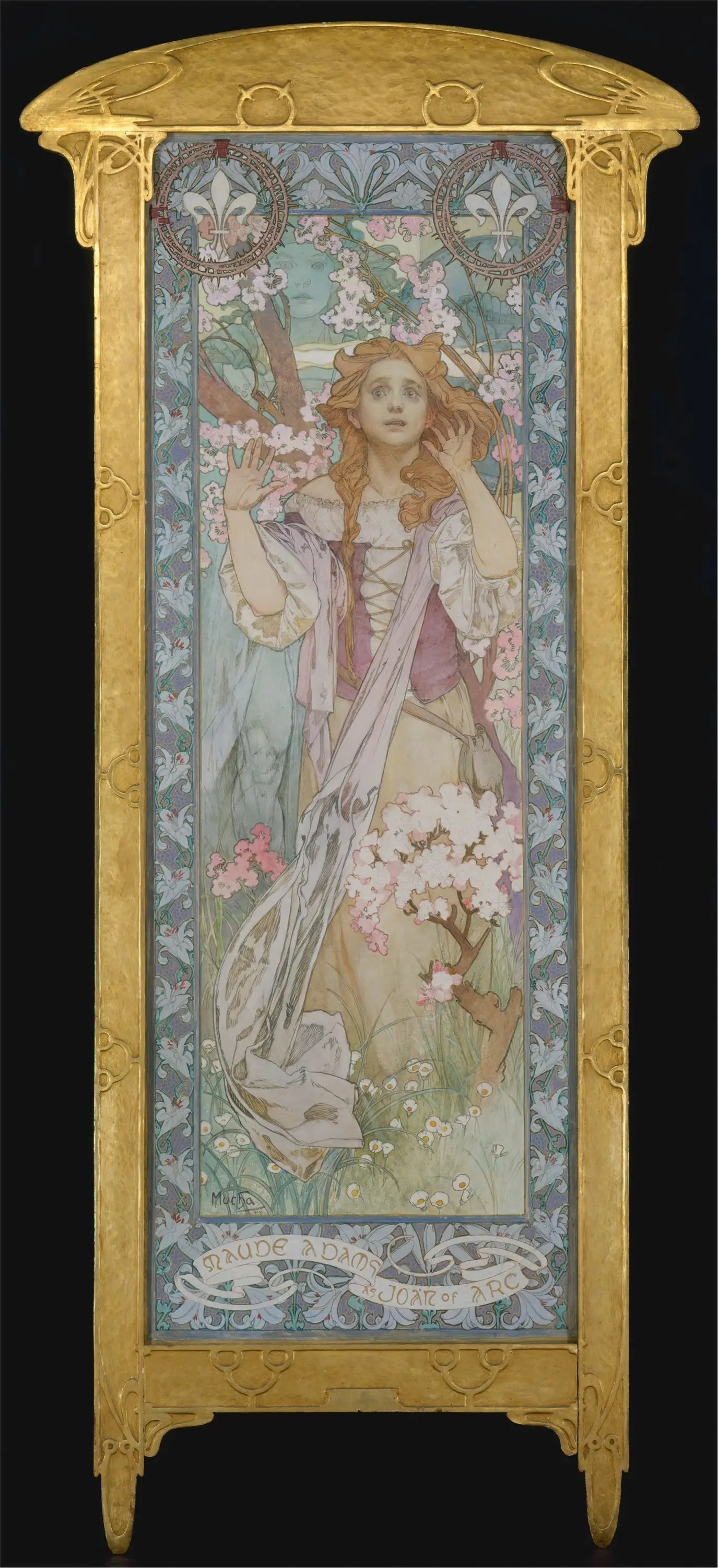 Maude Adams dans le rôle de Jeanne d'Arc - Alphonse Mucha image 1 reproduction réalisée par Alpha Reproduction