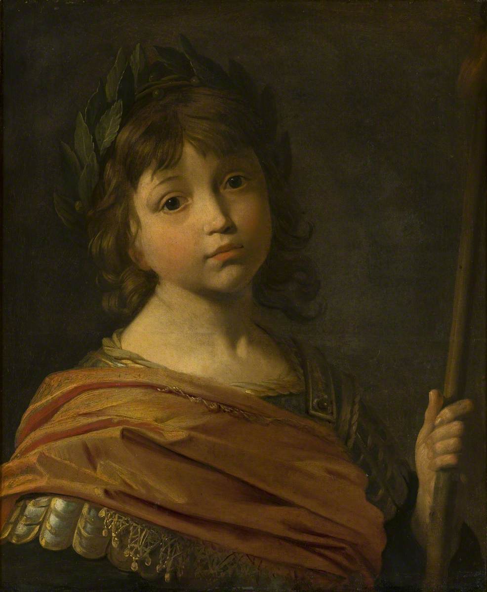 Maurice, prince palatin (1621–1652) Enfant, en Mars - Gerrit van Honthorst image 1 copie peinte à la main à l’huile