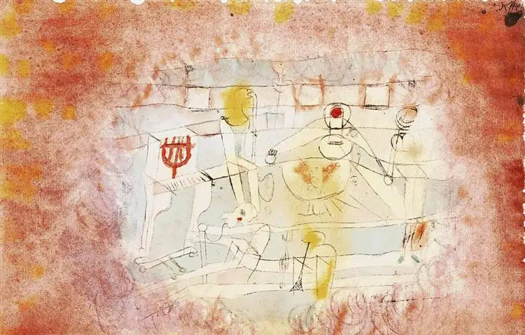 Mauvais groupe (Schlechte Musik Kapelle) - Paul Klee image 1 copie peinte à la main à l’huile