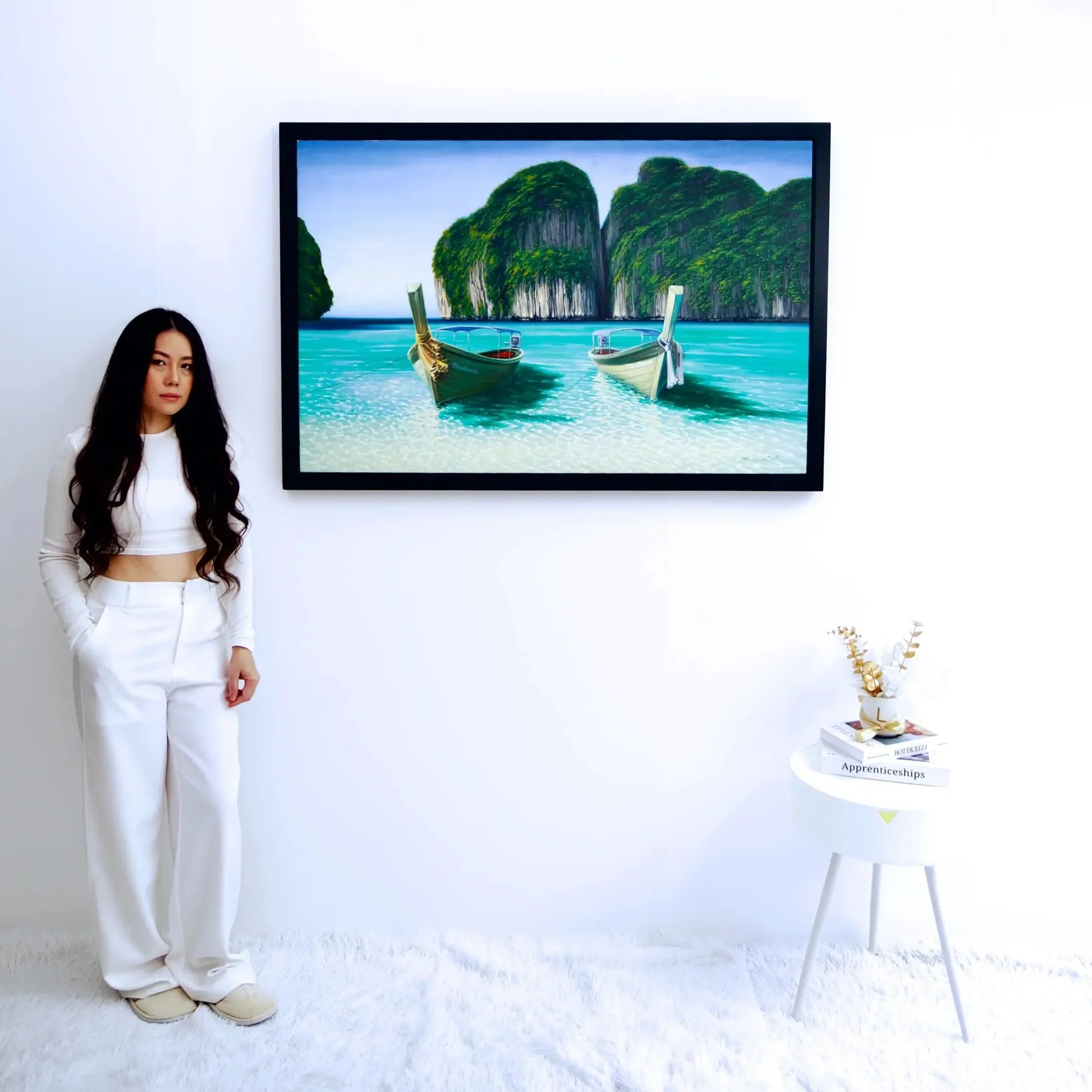 Maya Bay | 120 X 75 cm image 2 reproduction artisanale de tableau
