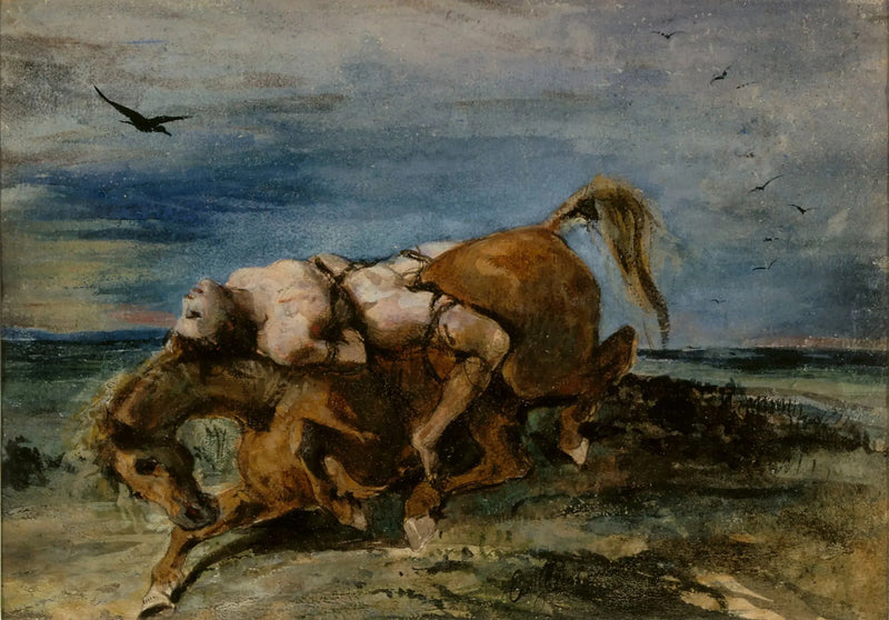 Mazeppa sur le cheval mourant - Eugène Delacroix