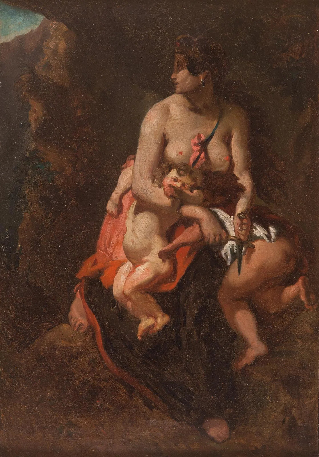 Médée furieuse - Théodore Chassériau image 1 copie peinte à la main à l’huile