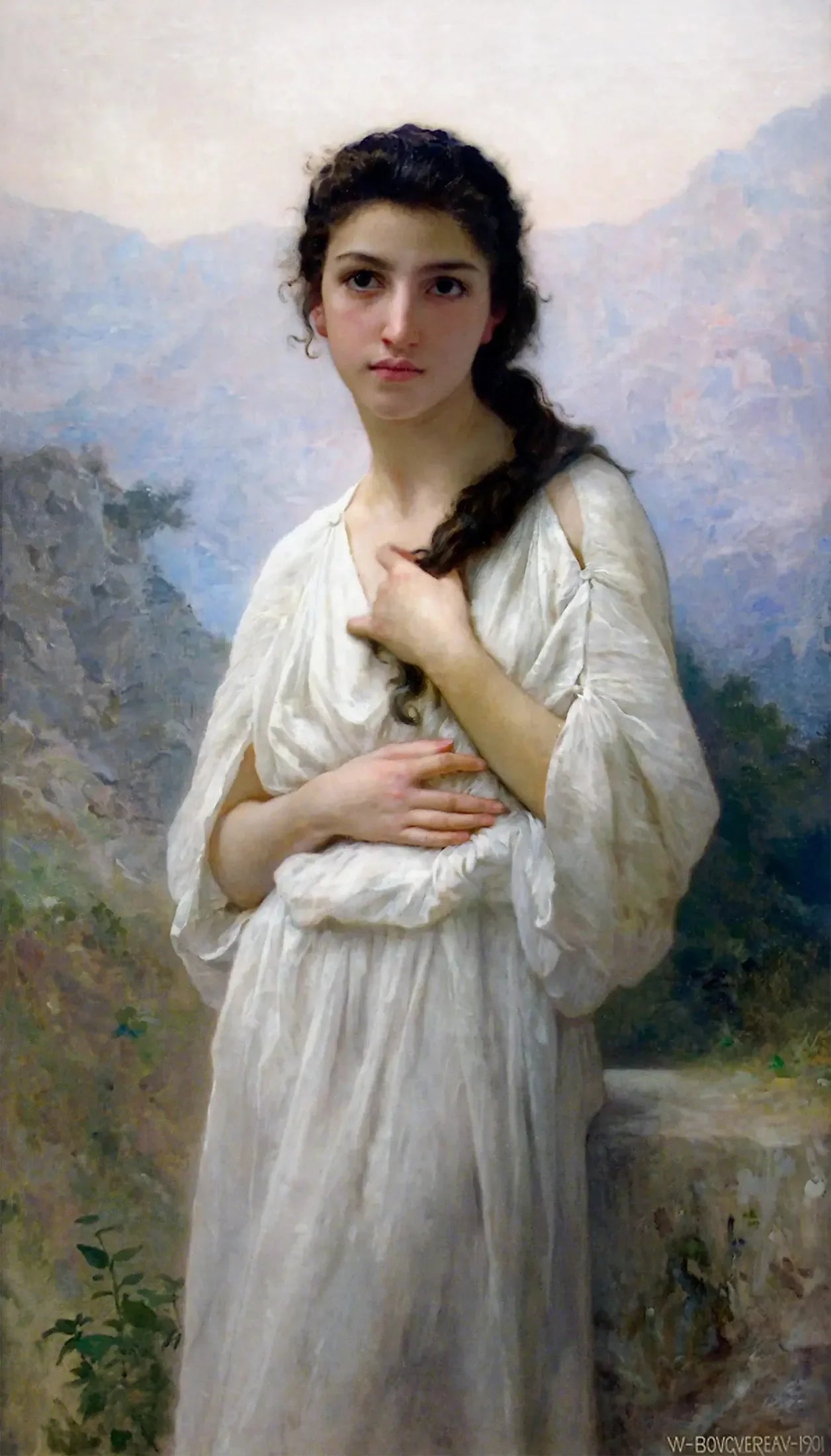 Méditation - Bouguereau image 1 reproduction artisanale de tableau