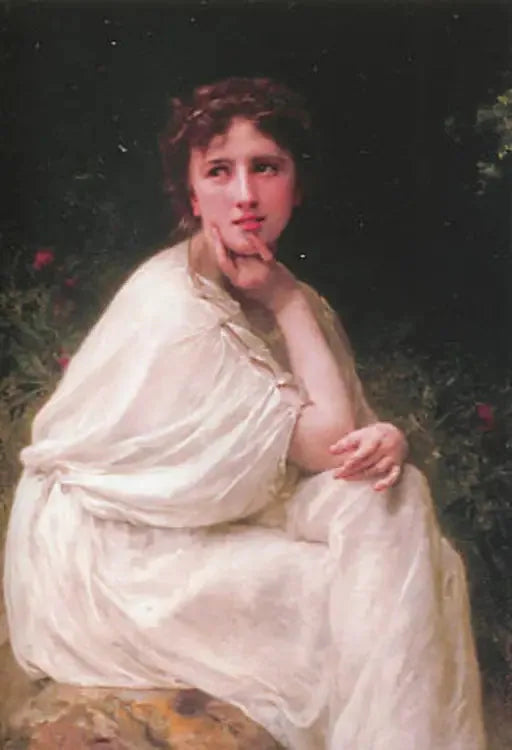 Méditation - Bouguereau image 1 tableau peint à l’huile sur toile