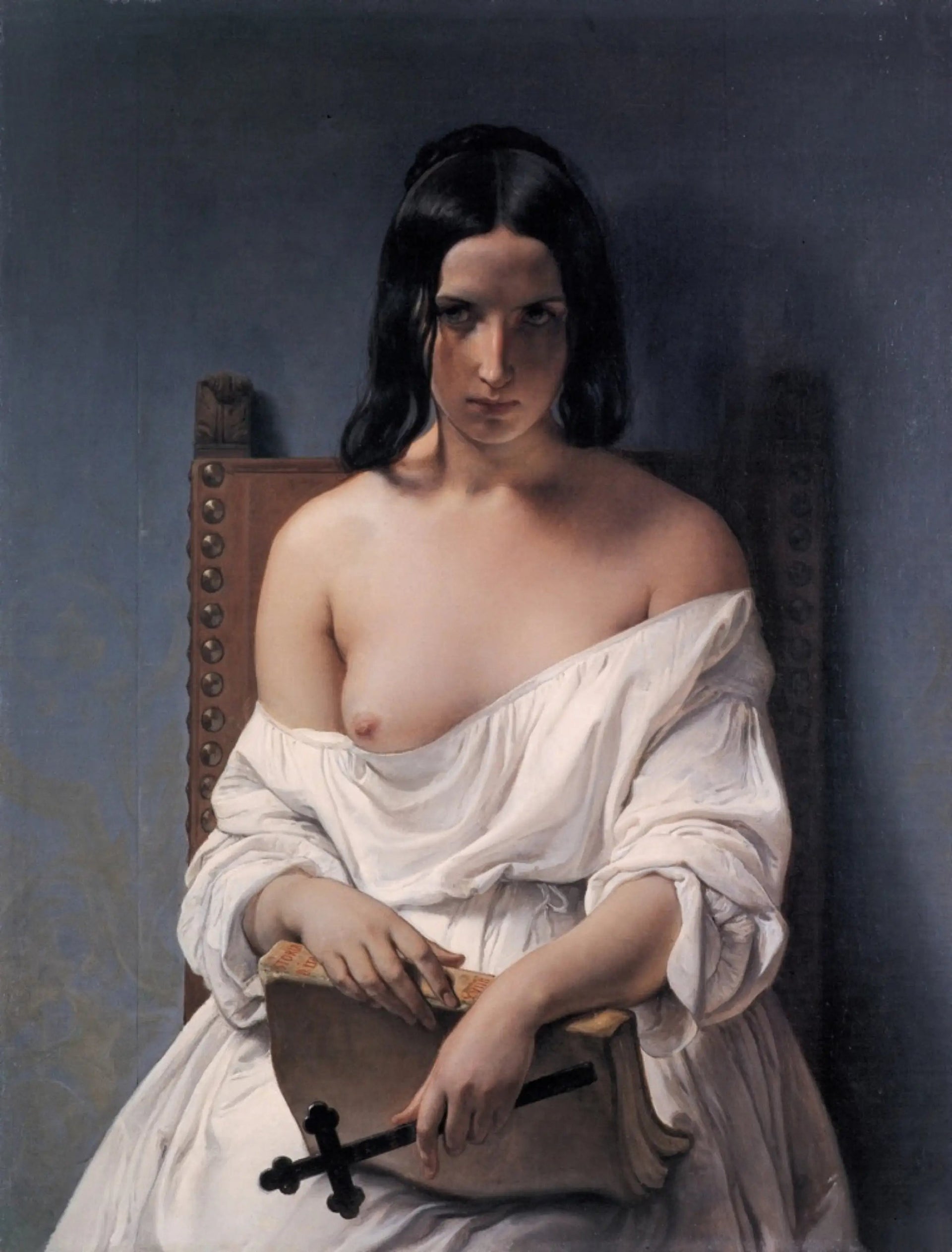 Méditation sur l'histoire de l'Italie - Francesco Hayez image 1 tableau peint à l’huile sur toile