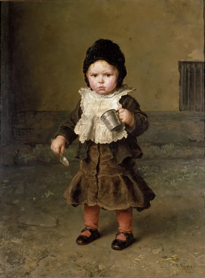Mein Napf ist leer - Ludwig Knaus image 1 reproduction réalisée par Alpha Reproduction