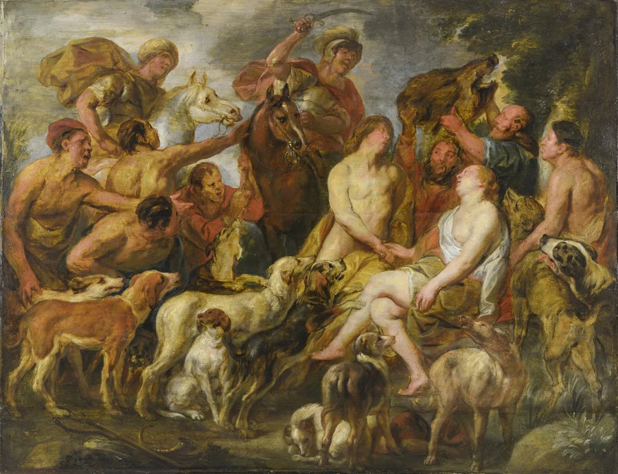 Méléagre présentant la tête de sanglier à Atalante - Jacob Jordaens