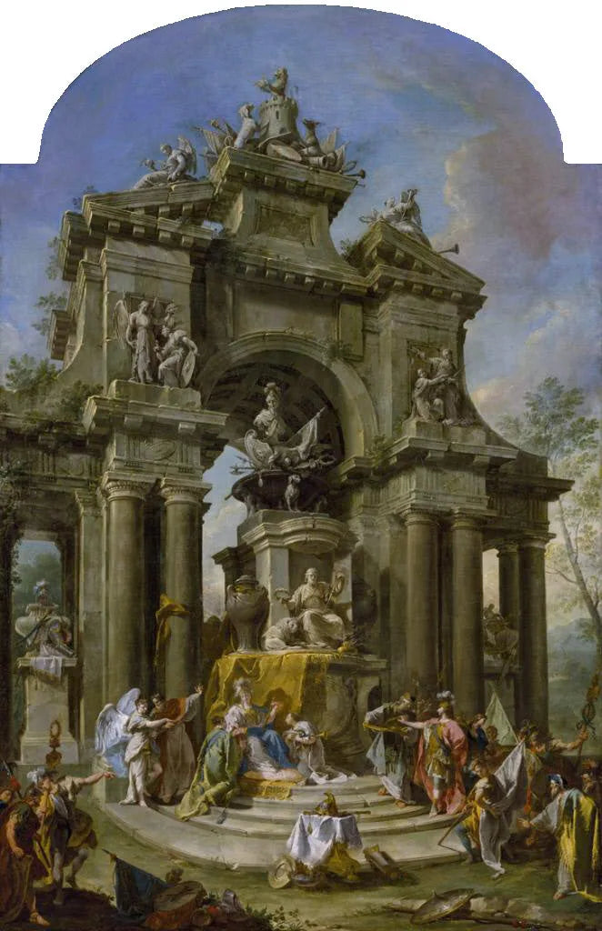 Mémorial à James, premier comte de Stanhope - Giovanni Battista Pittoni image 1 copie peinte à la main à l’huile