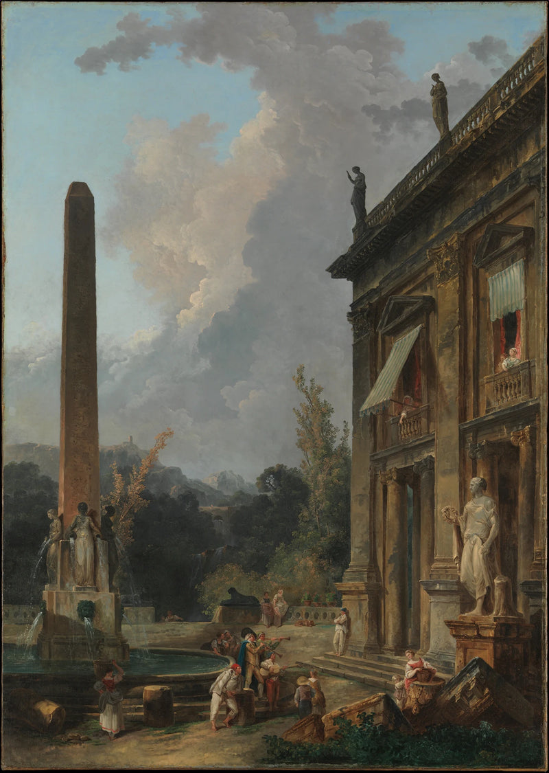 Ménestrels errants - Hubert Robert