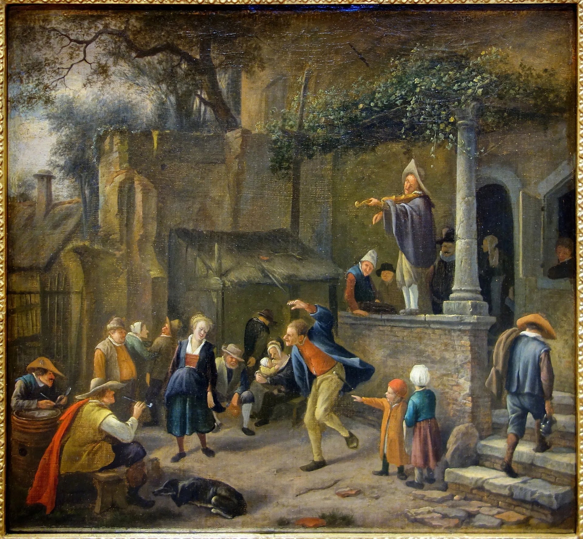 Ménétrier - Jan Steen image 1 copie de tableau peinte à la main