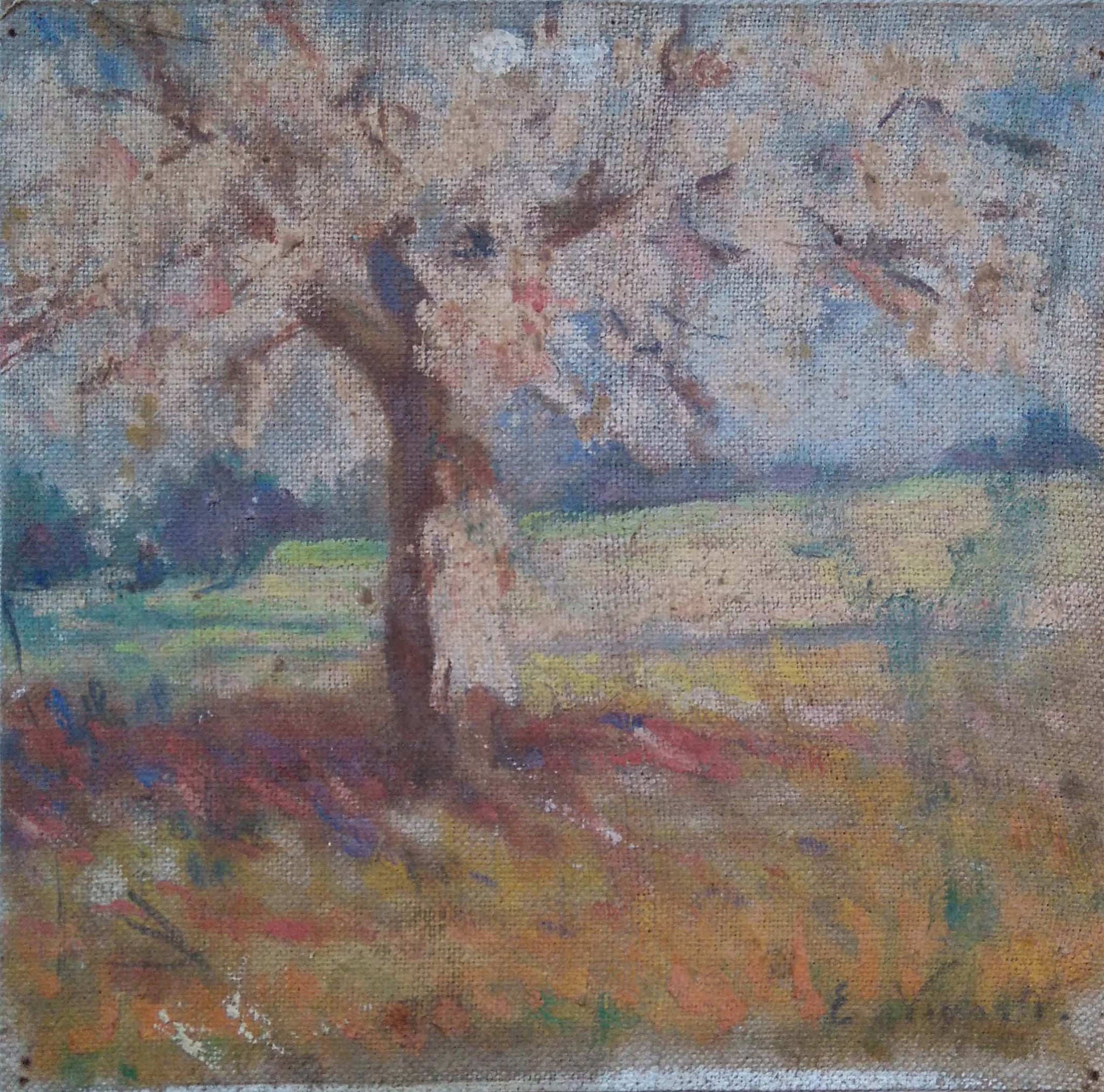 Menina na árvore - Eliseu Visconti image 1 reproduction d’œuvre d’art à l’huile
