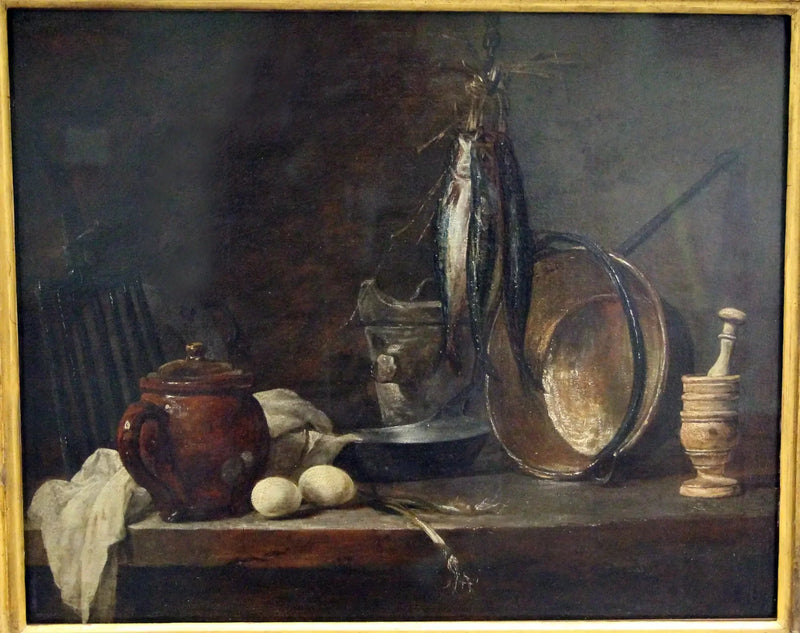 Menu de maigre et Ustensiles de cuisine - Jean Siméon Chardin