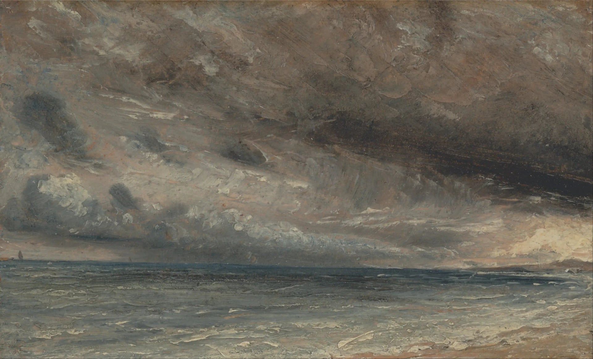 Mer agitée, Brighton - John Constable image 1 reproduction artisanale de tableau