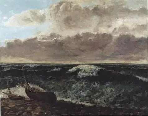 Mer agitée - Gustave Courbet image 1 copie peinte à la main à l’huile