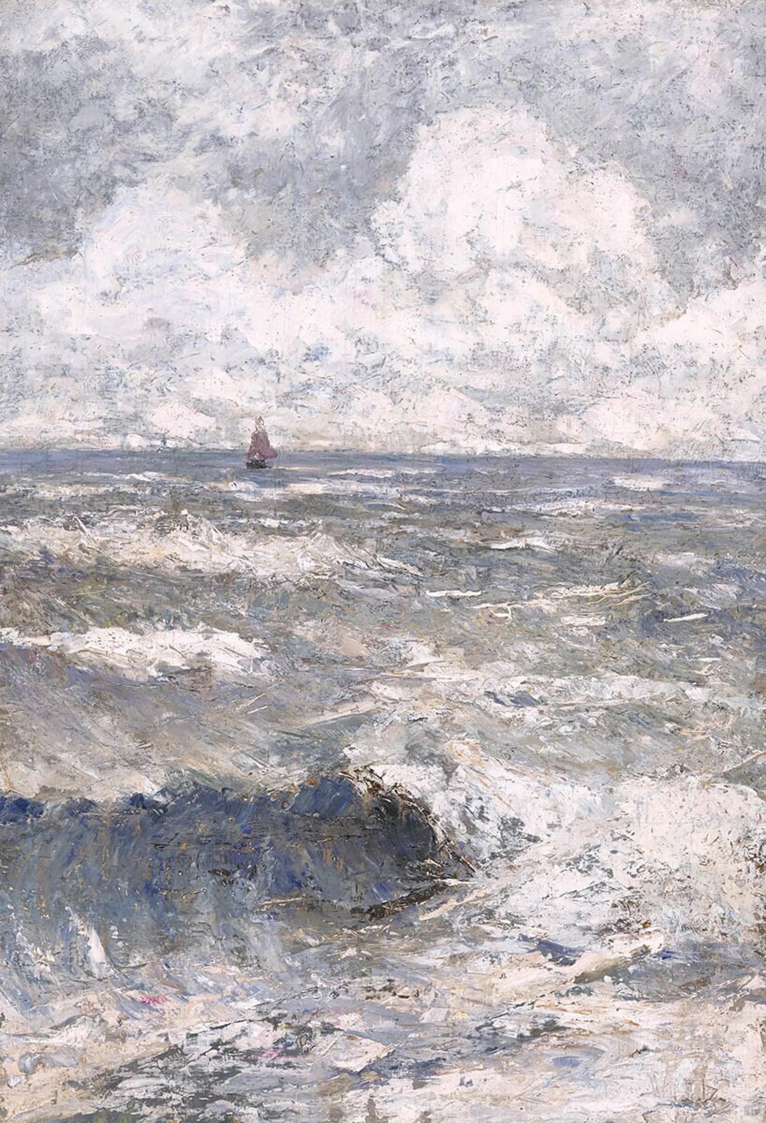 Mer (Brisants de la mer du Nord) - Jan Toorop image 1 copie peinte à la main à l’huile