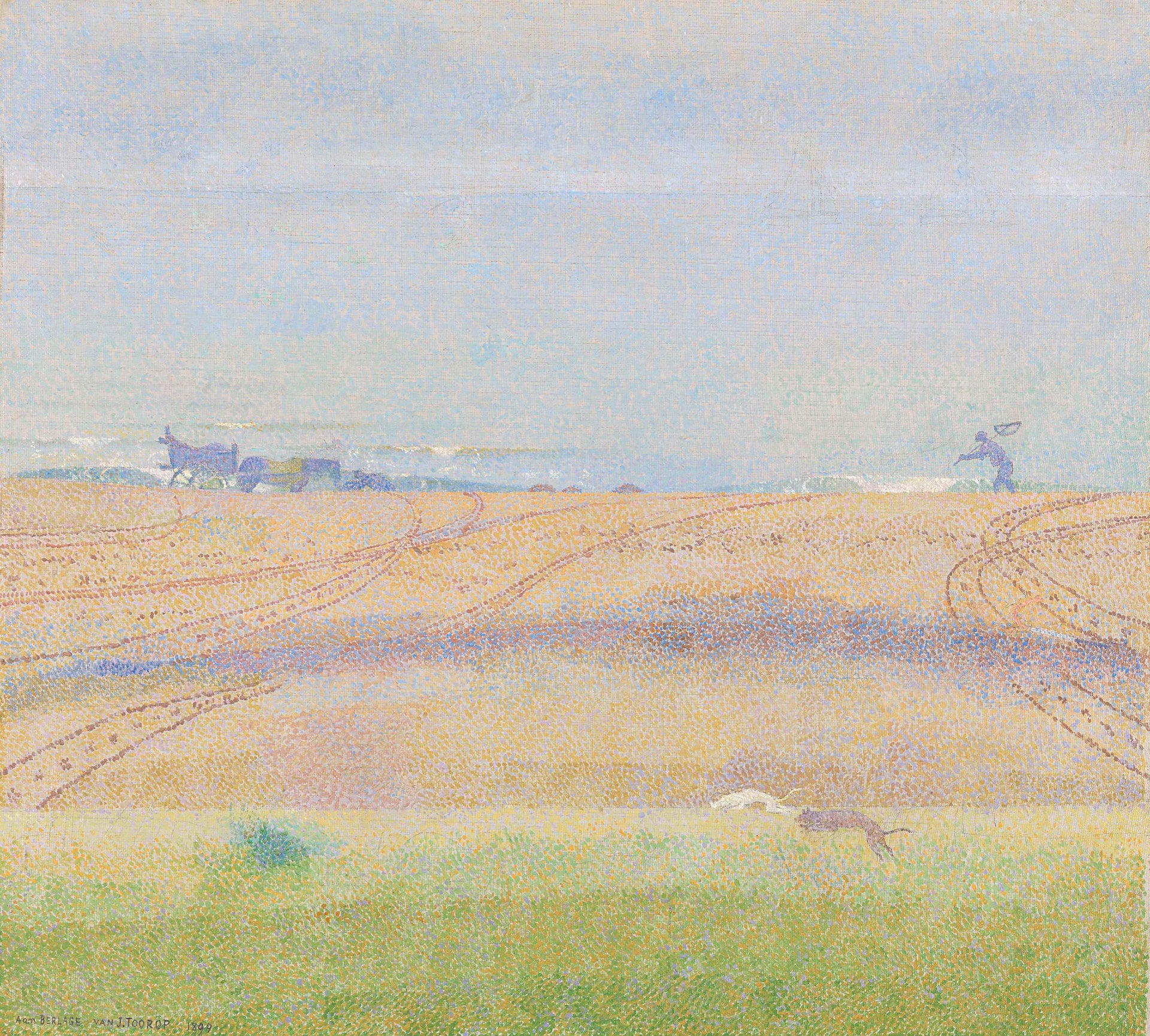 Mer brumeuse - Jan Toorop image 1 copie peinte à la main à l’huile
