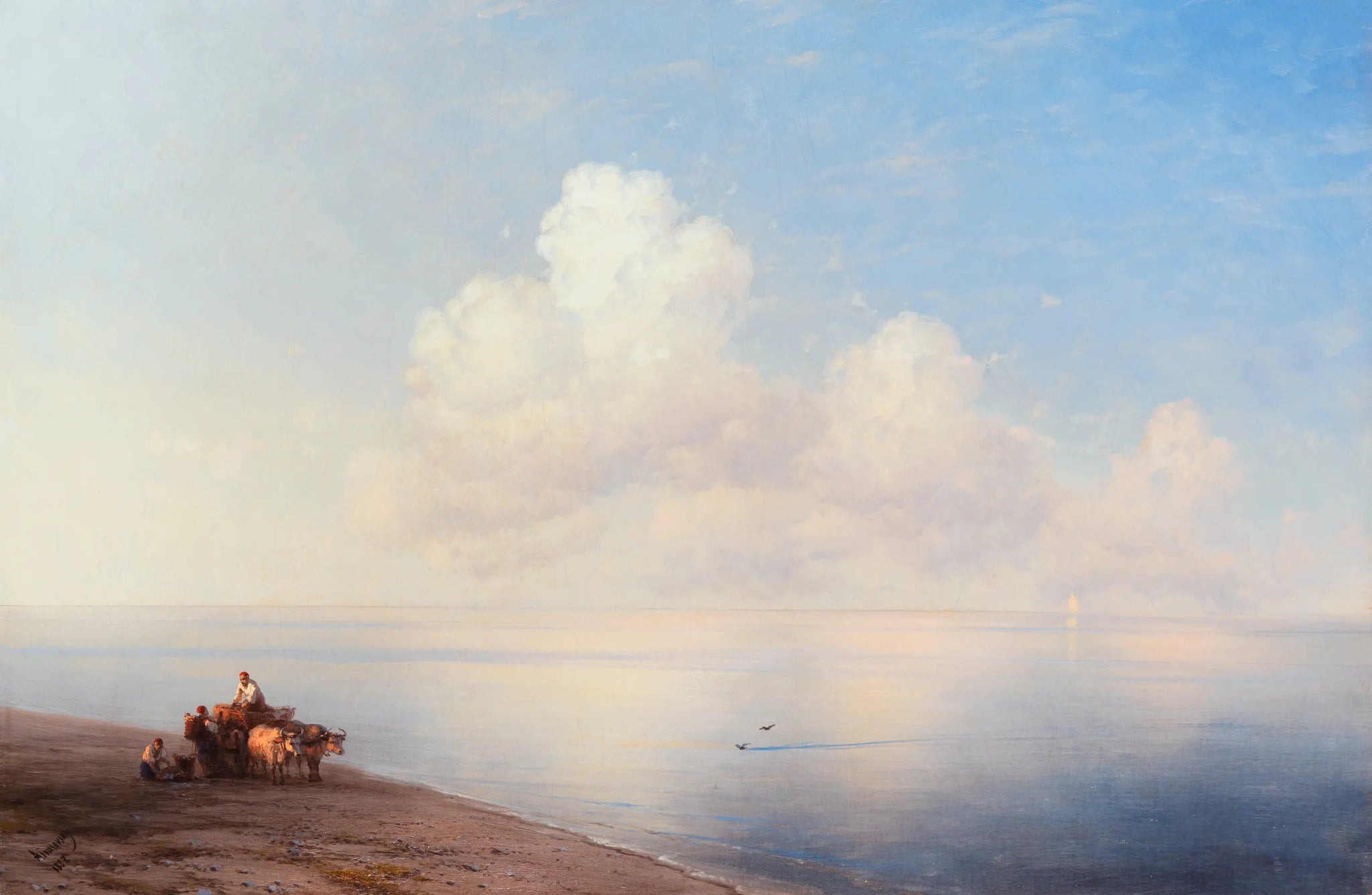 Mer calme - Ivan Aïvazovski image 1 tableau peint à l’huile sur toile