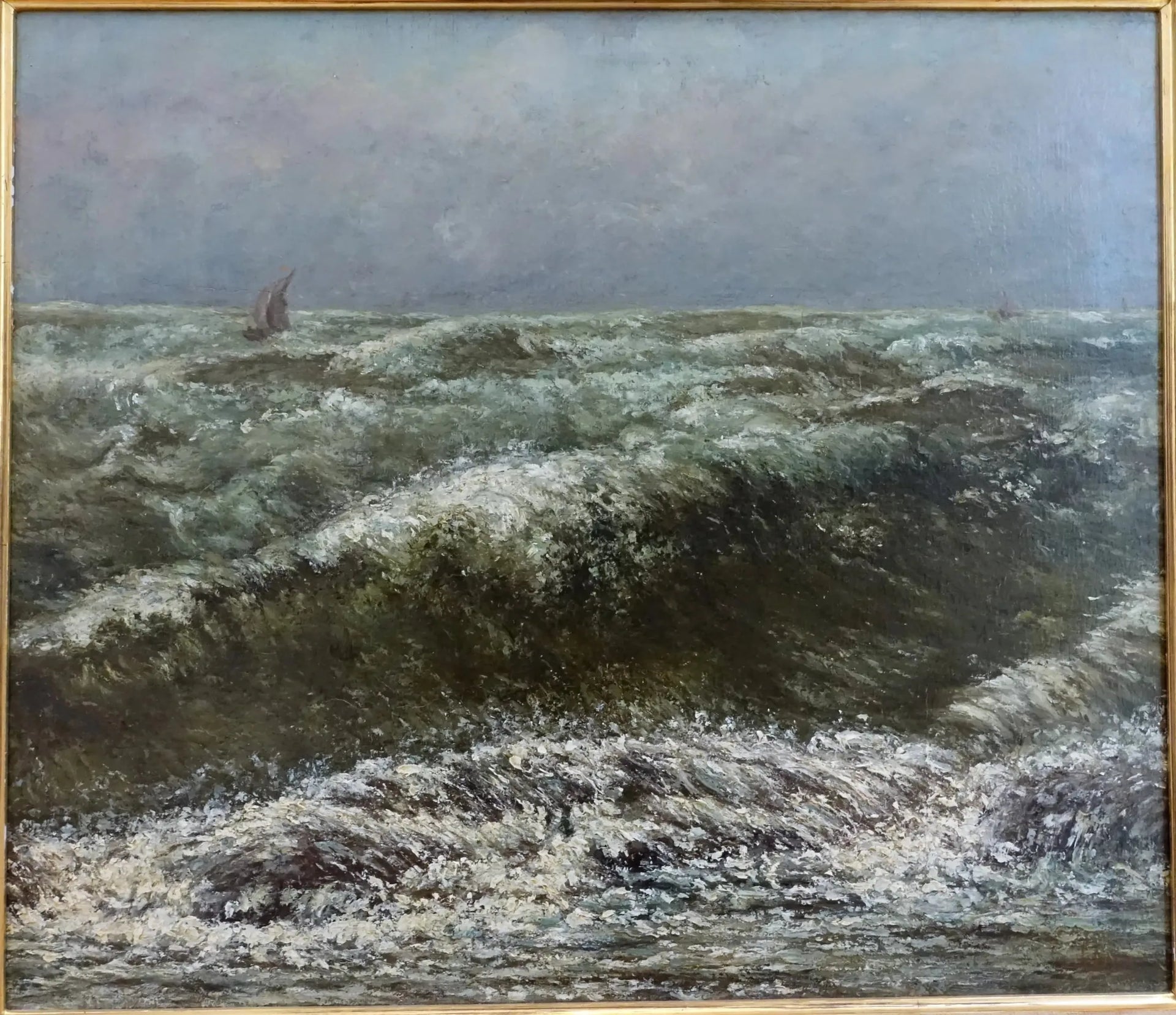Mer d'Orage - Gustave Courbet image 1 tableau peint à l’huile sur toile