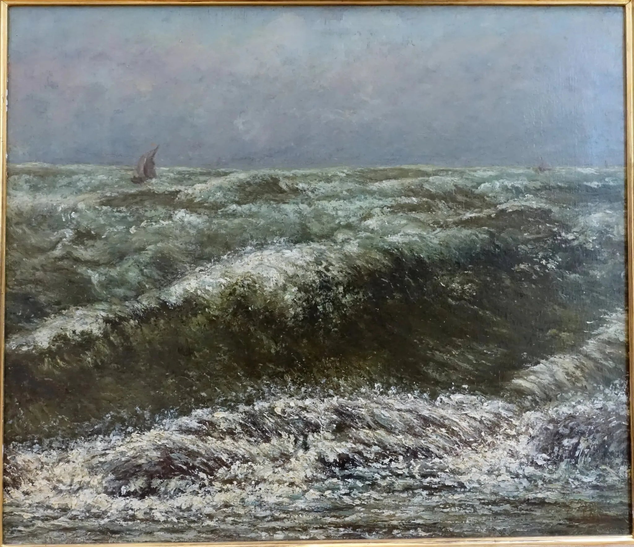 Mer d'Orage - Gustave Courbet image 1 tableau peint à l’huile sur toile