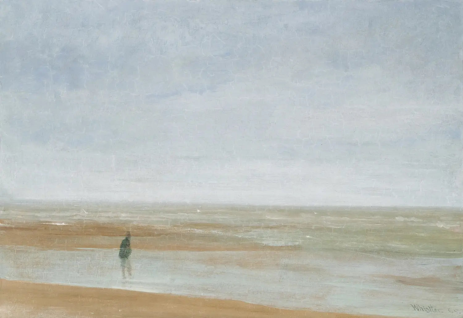 Mer et pluie - James Abbott McNeill Whistler image 1 reproduction artisanale de tableau