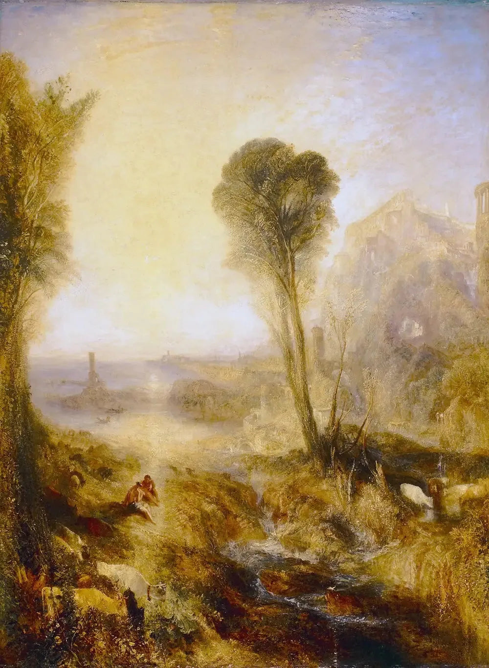 Mercure et Argus - J. M. W. Turner image 1 copie peinte à la main à l’huile