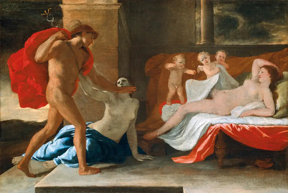 Mercure, Hersé et Aglaure - Nicolas Poussin image 1 tableau peint à l’huile sur toile