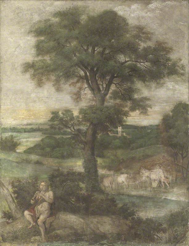 Mercure volant les troupeaux d'Admète - Domenichino image 1 reproduction réalisée par Alpha Reproduction