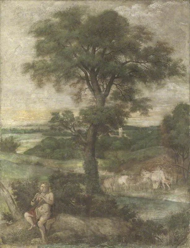 Mercure volant les troupeaux d'Admète - Domenichino image 1 reproduction réalisée par Alpha Reproduction