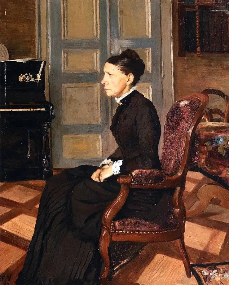 Mère de L'Artiste - Félix Vallotton image 1 copie peinte à la main à l’huile