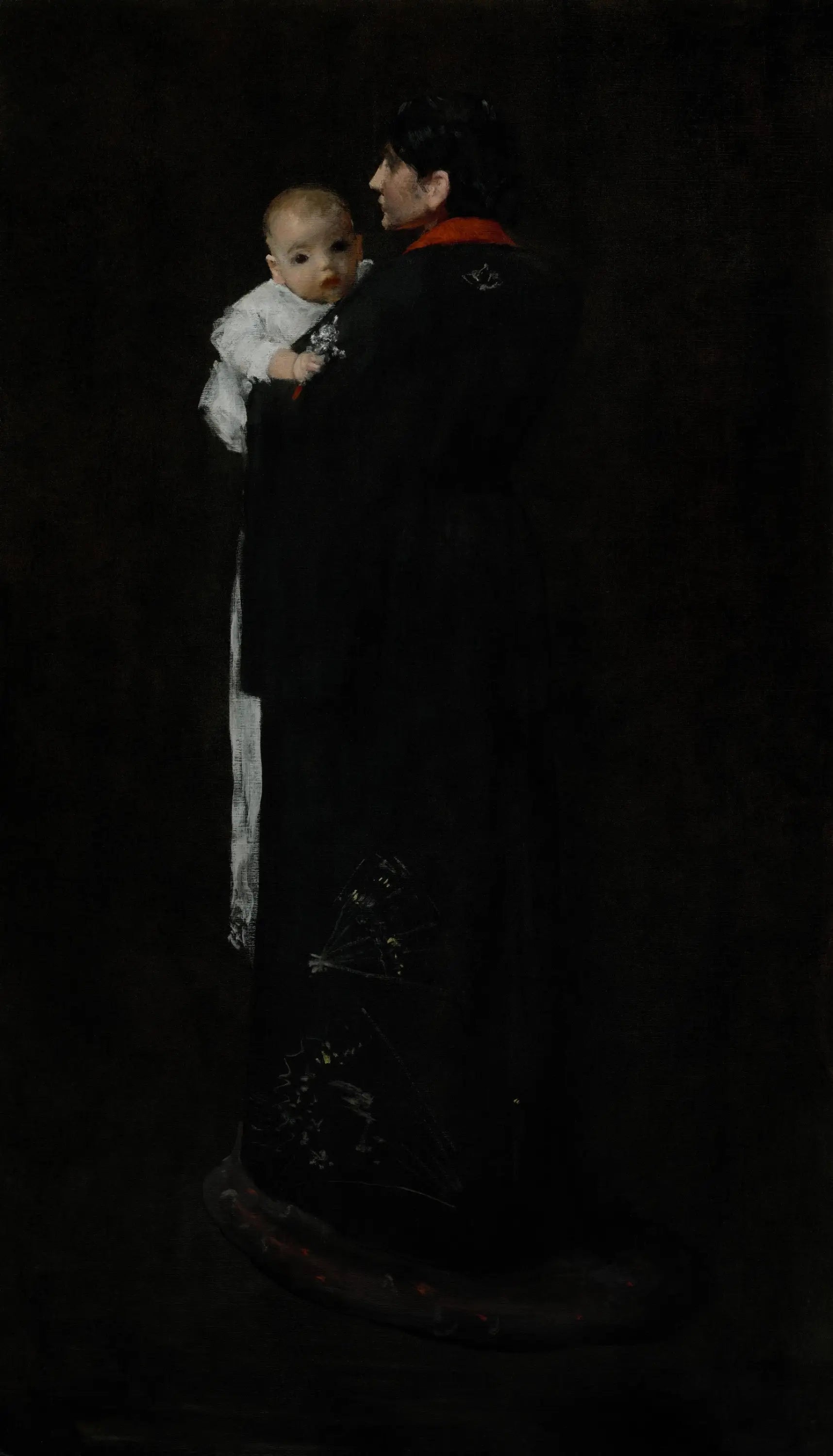 Mère et enfant (Le premier portrait) - William Merritt Chase image 1 reproduction réalisée par Alpha Reproduction