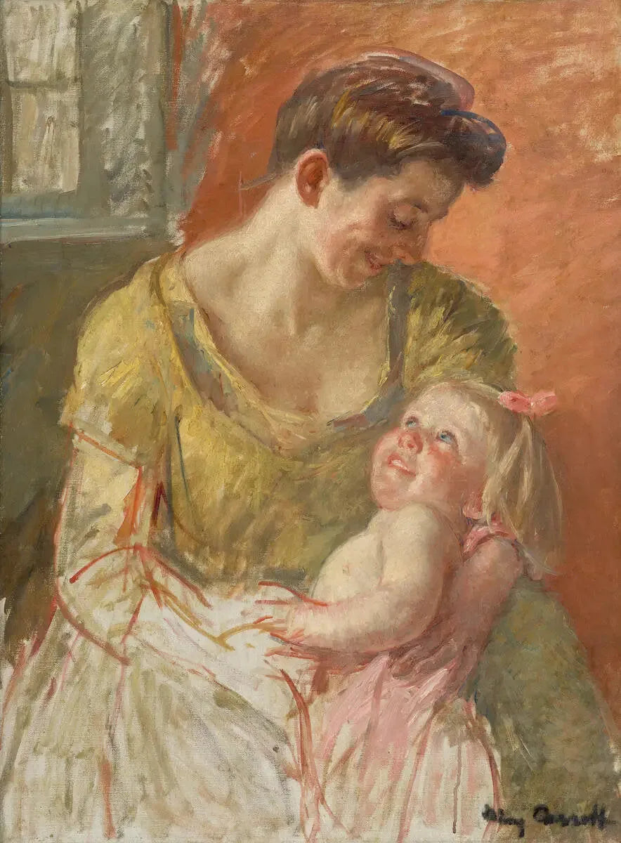 Mère et enfant - Mary Cassatt image 1 tableau peint à l’huile sur toile