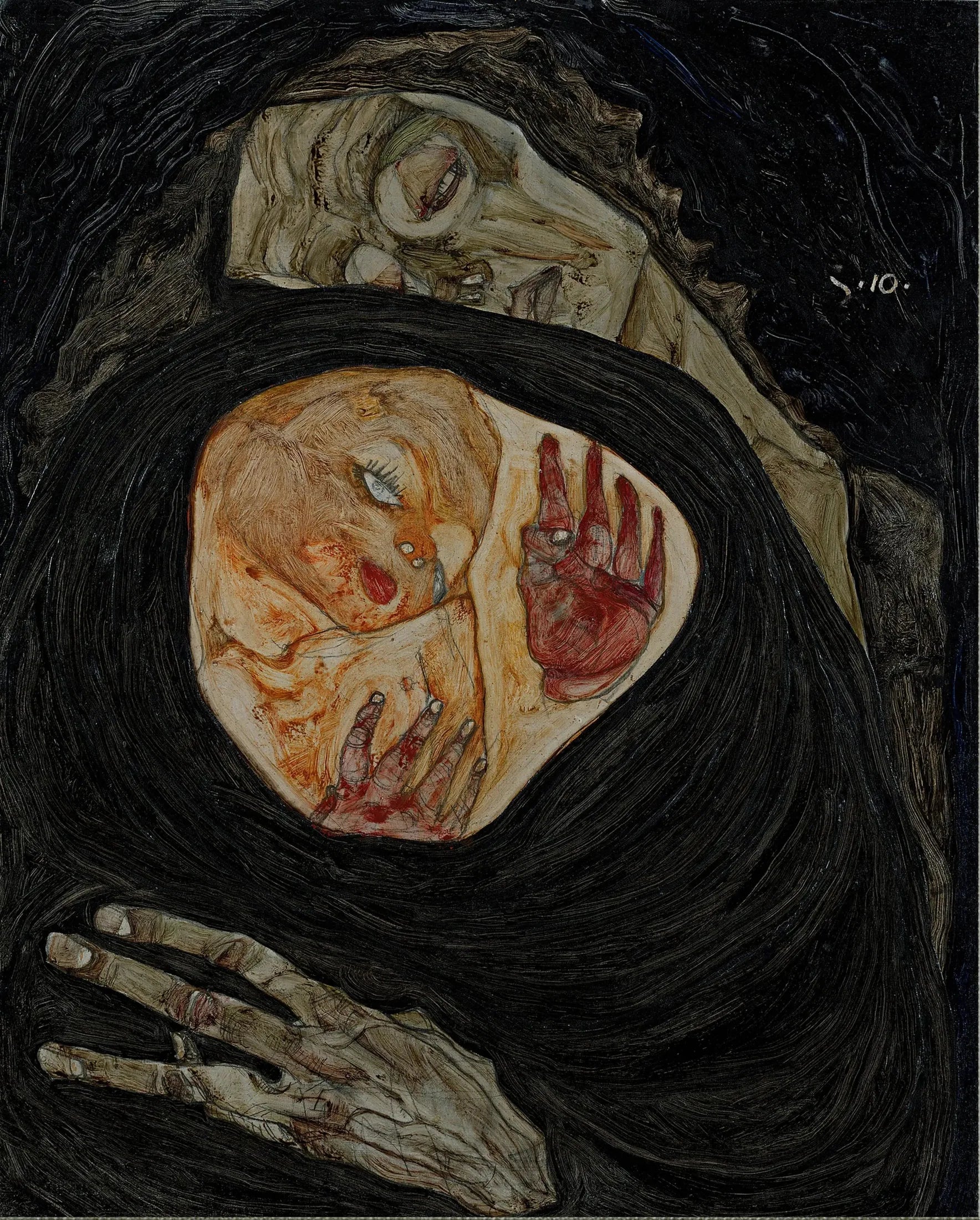 Mère morte I - Egon Schiele image 2 reproduction d’œuvre d’art à l’huile