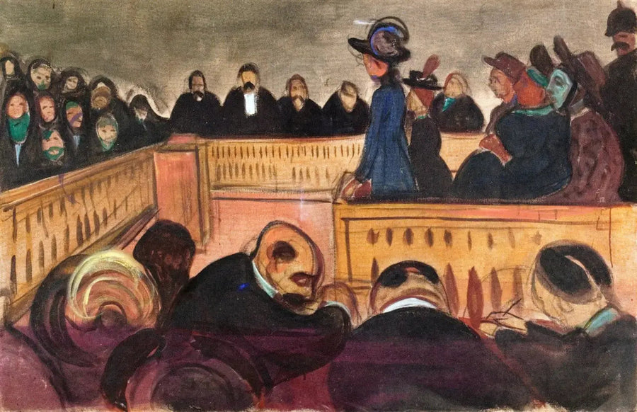 Mères adoptives au tribunal - Edvard Munch