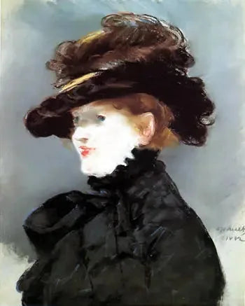 Méry Laurent au chapeau noir - Édouard Manet