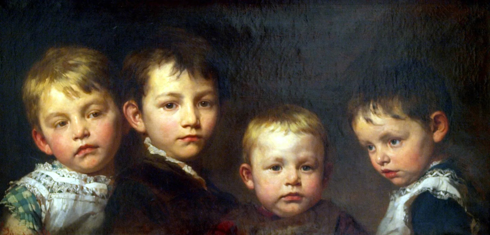 Mes enfants - Gyula Benczúr image 1 copie de tableau peinte à la main