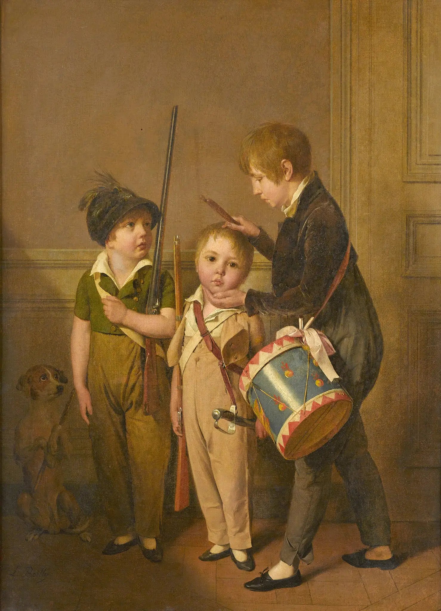 Mes petits soldats - Louis-Léopold Boilly image 1 reproduction réalisée par Alpha Reproduction