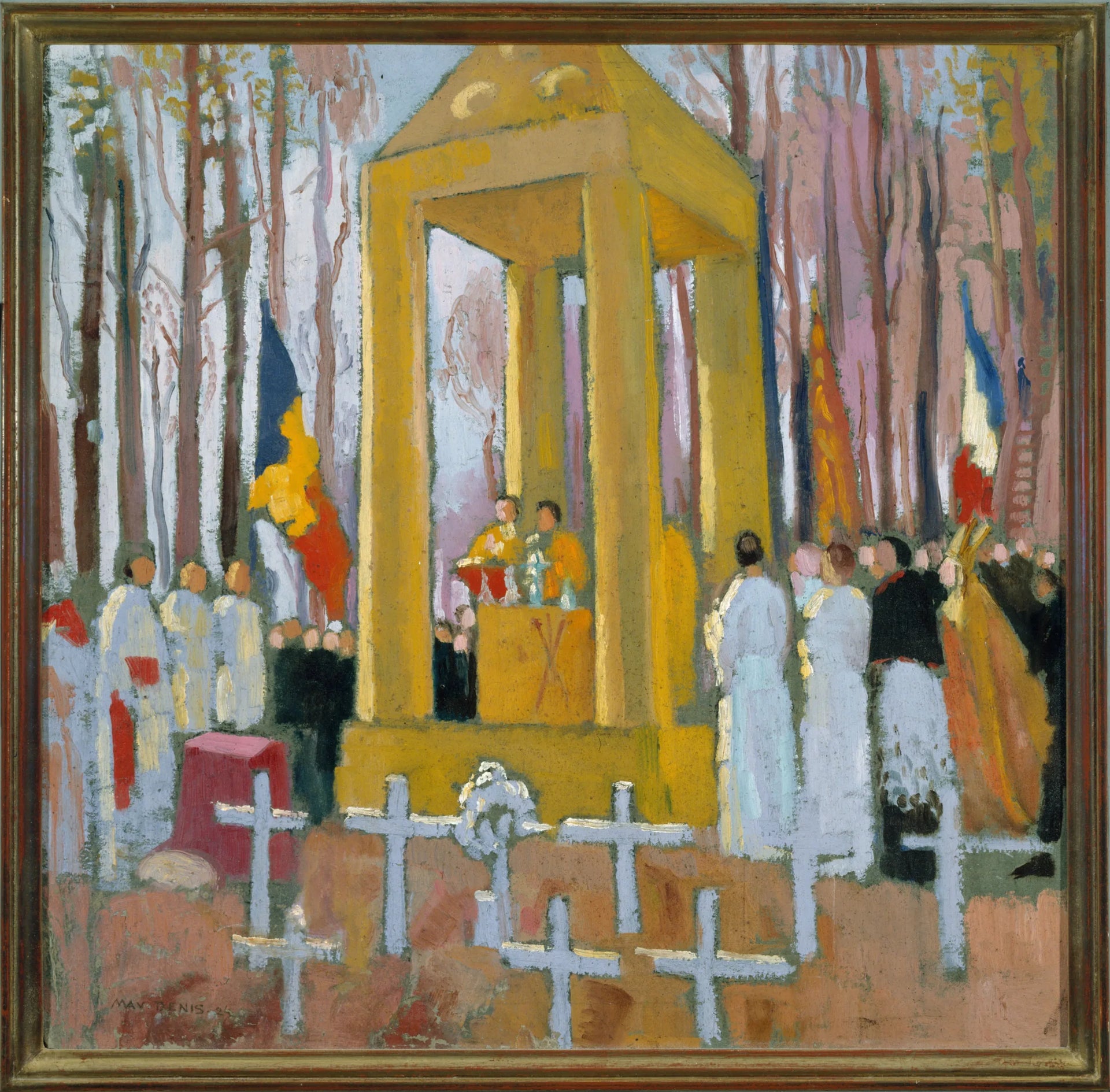 Messe devant la tombe d'Ernest Psichari - Maurice Denis image 1 reproduction réalisée par Alpha Reproduction