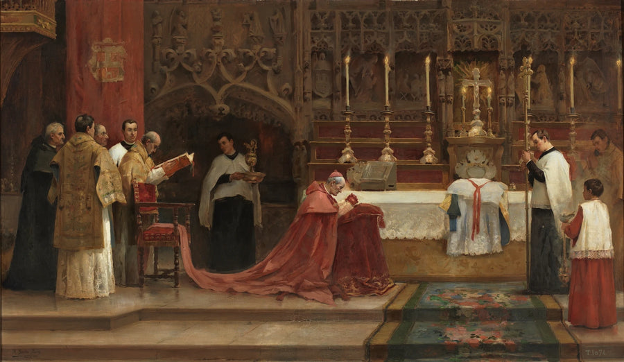 La messe pontificale - Marceliano Santamaría Sedano