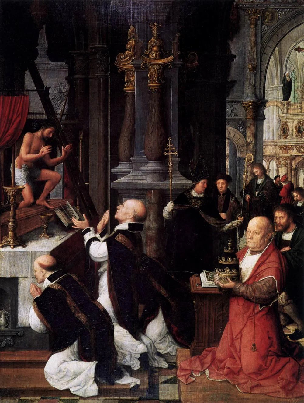 La Messe de Saint Grégoire - Adriaen Isenbrant